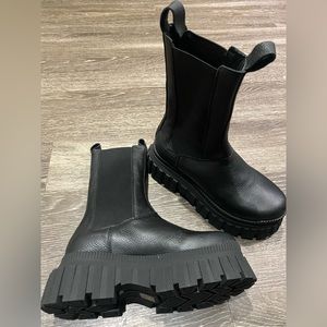 Women’s Black Lug Sole Boots from ASOS.